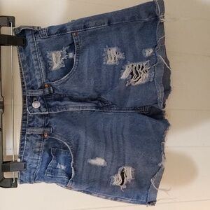 Denim shorts
